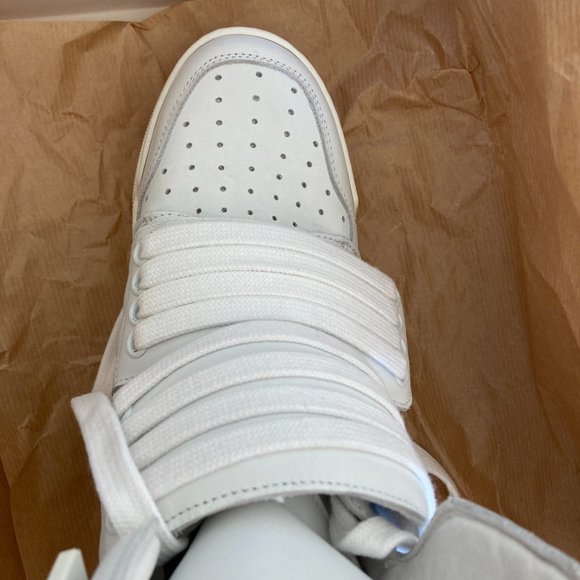 RIGHT SHOE ONLY * Les Hommes women's size 40 high top velcrow strap puff sneaker - Picture 7 of 11